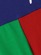 Children's Color Block Round Neck Tee and Shorts Set