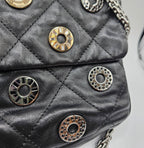 Chanel Star Attitude Flap Bag Grommet Embellished Quilted Leather Large