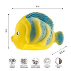 CaaOcho Natural Rubber Toys - Natural Rubber Fish Non-Toxic Bath Toy, Mold-free design