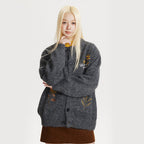 Women’s Retro Floral Embroidered Cardigan Sweater