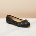 Women's Classic Egg-Roll Edge Slip-On Flats – Chanel-Inspired Round Toe Pumps