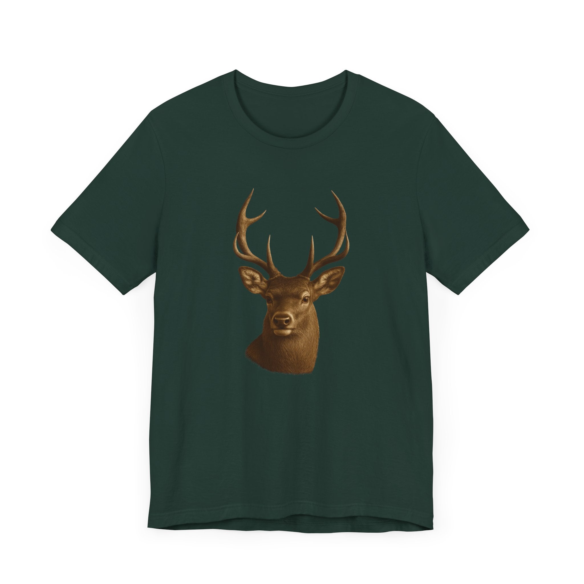 Rustic Deer Graphic Tee, Nature Lover Shirt, Outdoorsy Gift, Casual Wear, Wildlife Enthusiast Tee