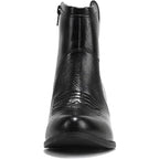 Soda Womens Size 7 Black Faux Leather 2.5" Heel Embroidered Western Cowboy Boots