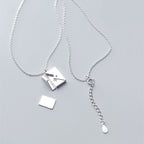 Envelope Locket Necklace - Personalized Love Letter Jewelry