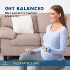 Pregnancy Ball for Maternity, Labor and Birth.  Includes Pregnancy Guide.  (Lilac)