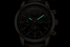 Men's  Waterproof Watch With Chronometers Date Display And Fluorescent Pointers Excellent Look Perfect Gift
