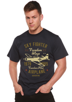 Sky Fighter Spun Bamboo® Men's Bamboo Viscose/Organic Cotton Short Sleeve Graphic T-Shirt