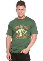 Turn The Pain Men's Bamboo Viscose/Organic Cotton Short Sleeve Graphic T-Shirt
