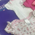 Lot of 8 Carter's Baby Girls 9 Mos Short Sleeve One Piece Outfits Tops Clothing