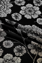 Brown Thumbhole Long Sleeve Floral Print Mesh Top