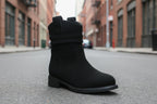 Women’s Suede Chunky Heel Slimming Ankle Boots