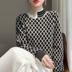 Womens Stylish Half-turtleneck Versatile Knit Sweater
