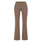 Low-rise Flared Jeans With A Turned-up Hem For A Slimming Look, Womens