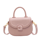 Minimalist Round PU Leather Crossbody Bag