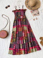 Smocked Leopard Cami Dress
