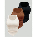 Women's Solid Color Halter Tank Top