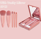 5PCS Soft Fluffy Makeup Brushes Set With Mirror