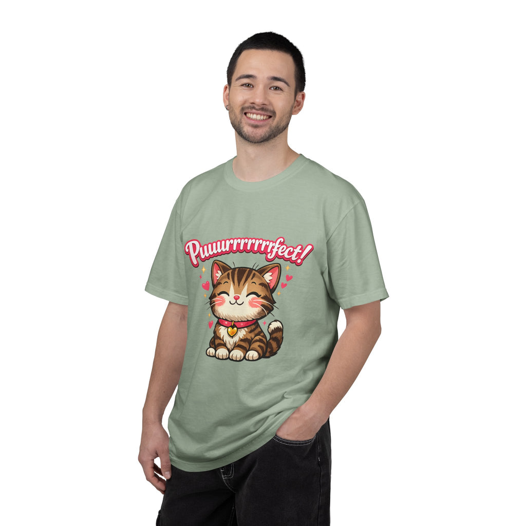 Puuurrrrfect! Cute Tabby Cat Graphic T-Shirt
