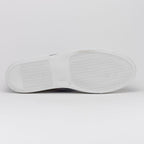 61-101-NVY OLYMPIAS Italian Calfskin and Crocodile Stripe, Navy