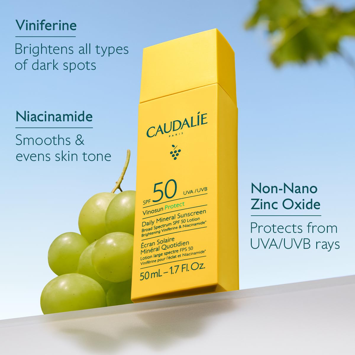 Caudalie Vinoperfect Brightening Dark Spot Serum Vitamin C Alternative - 62x More Effective than Vitamin C with Viniferine for a Visibly Brighter Even Complexion