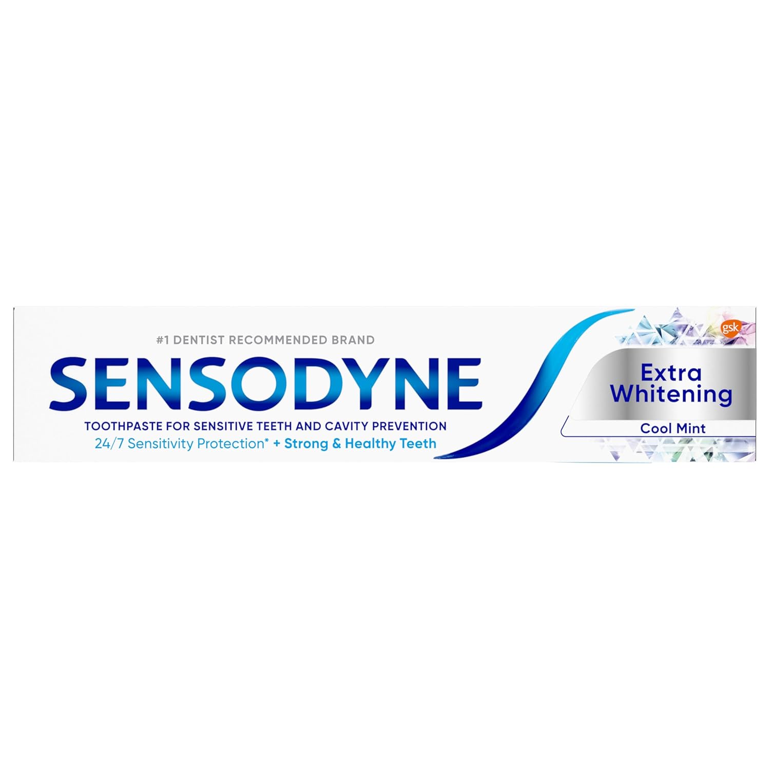Sensodyne Extra Whitening Sensitive Teeth and Cavity Prevention Whitening Toothpaste, Amazon Exclusive, Cool Mint, Amazon Exclusive- 4 Ounces (Pack of 4)