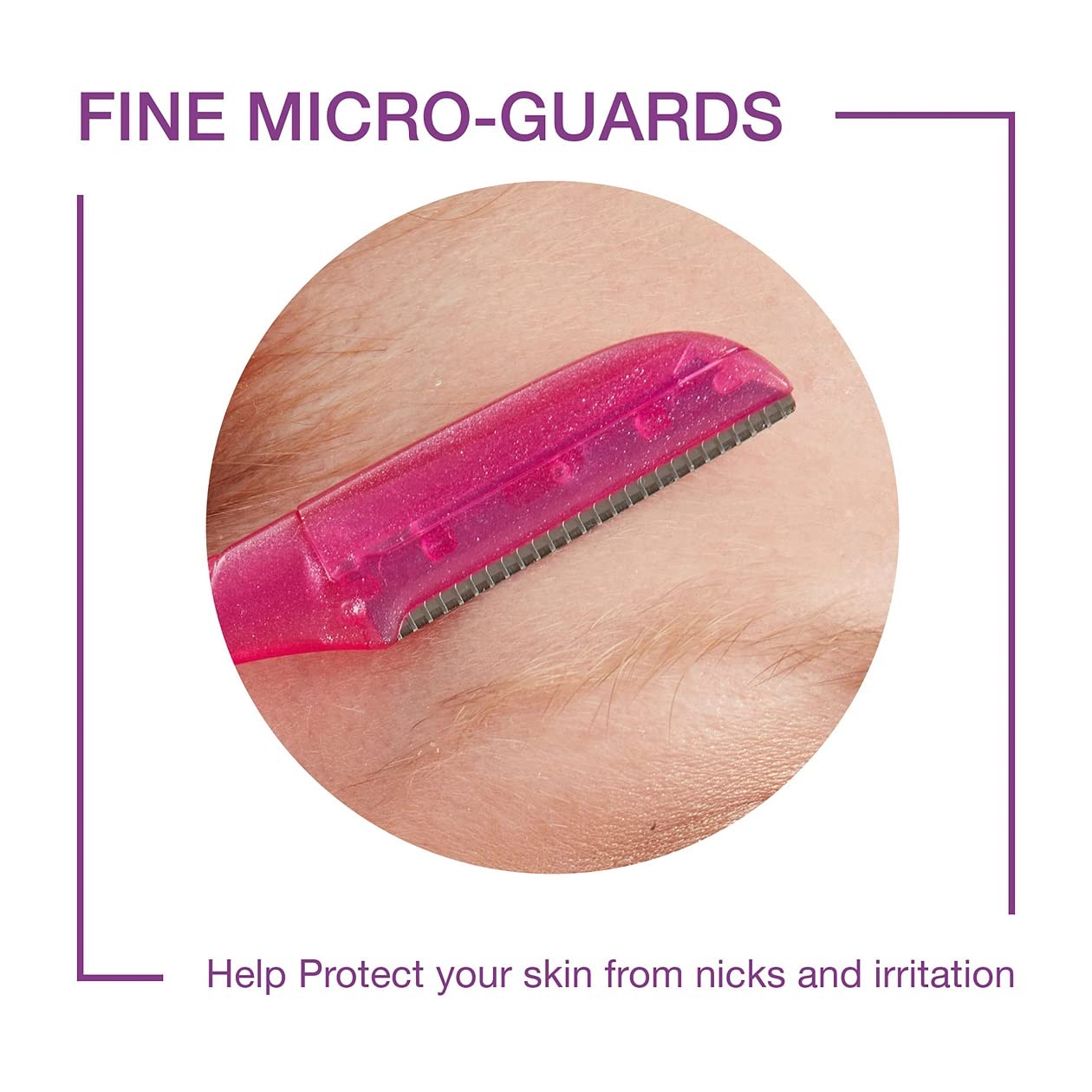 Schick Hydro Silk Touch-Up Dermaplaning Tool with Precision Cover, 3ct | Dermaplane Razor, Face Razors for Women, Peach Fuzz Remover