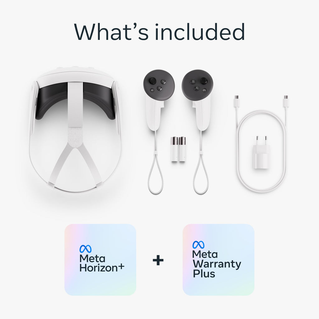 Meta Quest 3 512GB | VR Headset — Thirty Percent Sharper Resolution — 2X Graphical Processing Power — Virtual Reality Without Wires — Access to 40+ Games with a 3-Month Trial of Meta Horizon+ Included