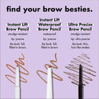e.l.f. Instant Lift Brow Pencil, Dual-Ended Precision Brow Pencils For Shaping & Defining Eyebrows, Vegan & Cruelty-Free, Neutral Brown, 2-Pack