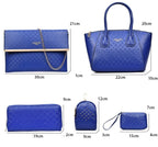 6-Piece Mother-Daughter Bag Set with Designer Handbags