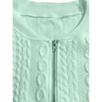 Bomber Jackets For Women Cute Jacquard Coats Lightweight Zip Up Jackets