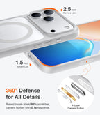 TORRAS Magnetic Shockproof for iPhone 12 Pro Case/iPhone 12 Case, [Military-Grade Drop Tested] [Compatible with MagSafe] Translucent Slim Protective Anti-Scratch, Black