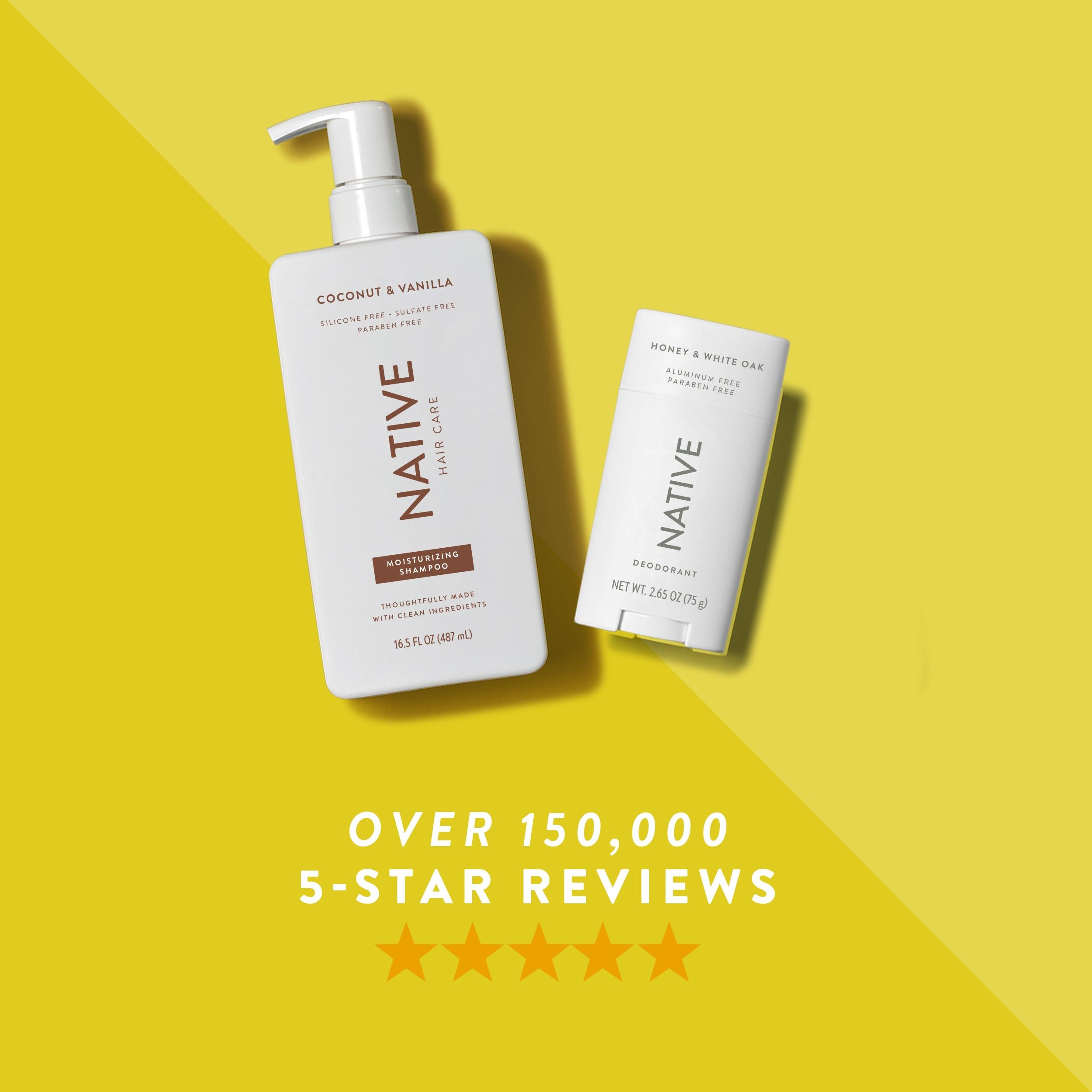 Native Deodorant Contains Naturally Derived Ingredients, 72 Hour Odor Control | Deodorant for Women and Men, Aluminum Free with Baking Soda, Coconut Oil and Shea Butter | Coconut & Vanilla
