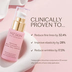 MZ Skin Reviving Bio-Placenta & Stem Cell Serum - Night Treatment for Powerful Rejuvenation, With Peptides, Squalane & Hyaluronic Acid, Perfect For Anti-Aging, Wrinkles & Fine Lines