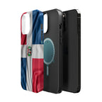 Dominican Republic Flag Magnetic Impact Resistant Phone Case