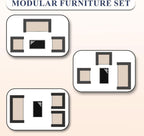 Stylish Four Piece Outdoor Rattan Patio Furniture Set
