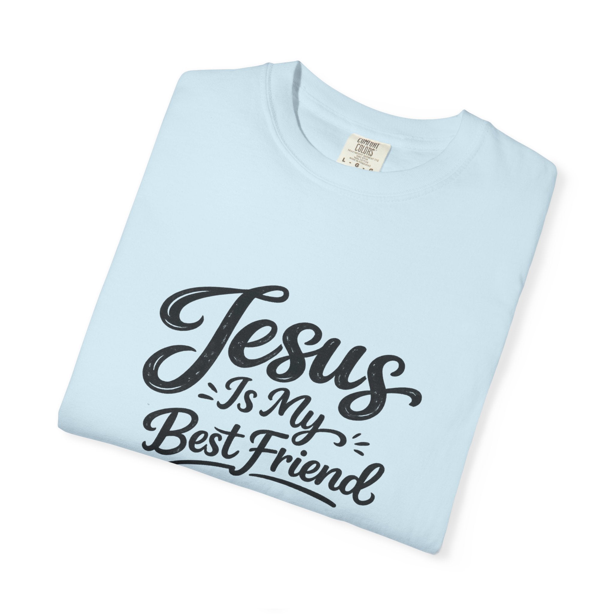 Jesus Is My Best Friend T-Shirt — Faith Christian Tee with Back Cross