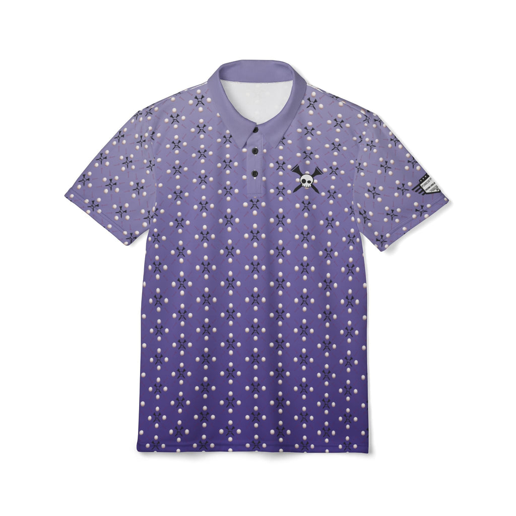 Tee-bone Vibrant Purple-Blue Star Gradient Stylish Unisex Polo Shirt for Golf in All Seasons
