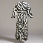 Geometric Print Batwing Sleeve Flowy Maxi Dress – 12 Styles, XS–XXXL