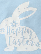 Children's Easter Bunny Graphic and Pants Set with Headband