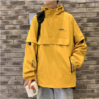 Men's Hooded Windbreaker Bomber Jacket Sportswear