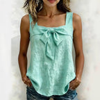 Women's Square-Neck Wide-Strap Sleeveless Tank Top