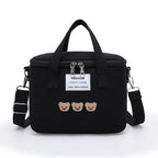 Waterproof Mother-Child Bag with Embroidered Bear Design