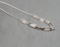 Silver Serenity Chain Necklace – Luxury Silver Statement Necklace