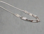 Silver Serenity Chain Necklace – Luxury Silver Statement Necklace