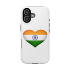 India Flag Heart Magnetic Impact Resistant Phone Case