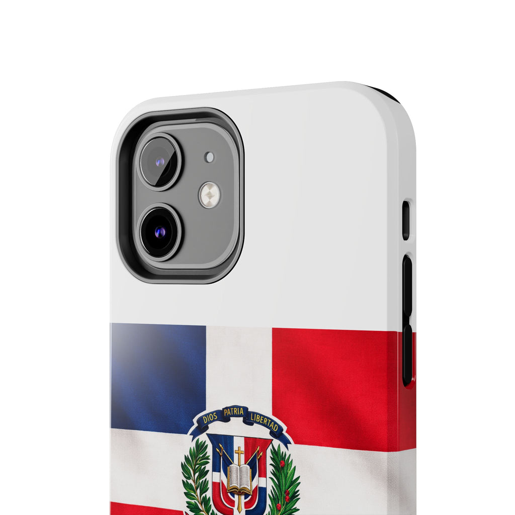 Dominican Flag Tough Phone Case Protective Patriotic Phone Cover