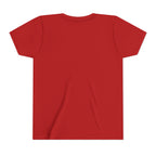 Youth Tee — "Punch Love" Monkey Hugging Pink Teddy Cute Kids Valentine Shirt