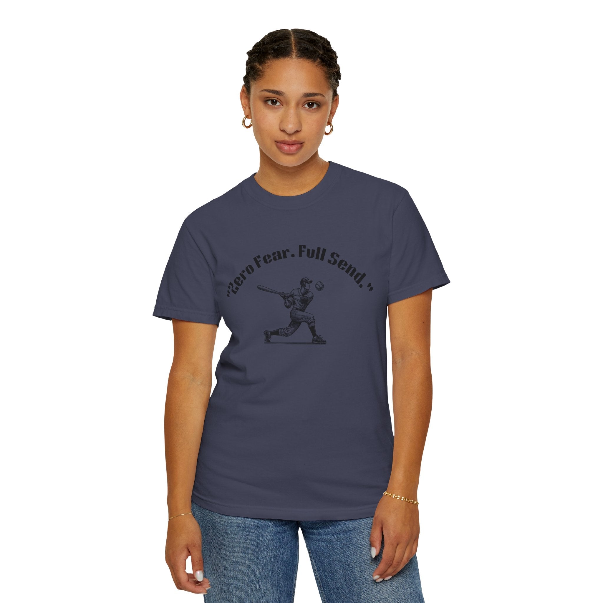 Youth Garment-Dyed T-shirt Zero Fear Full Send Moto Tee