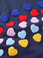 Children's Heart Applique Short Sleeve Dress