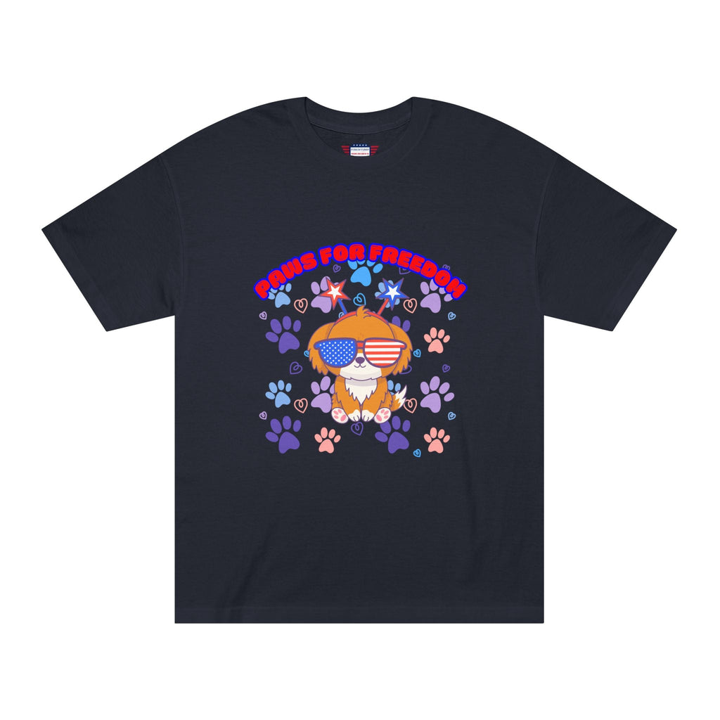 'Paws for Freedom' Unisex Classic Tee - Celebrate Pets & Patriotism